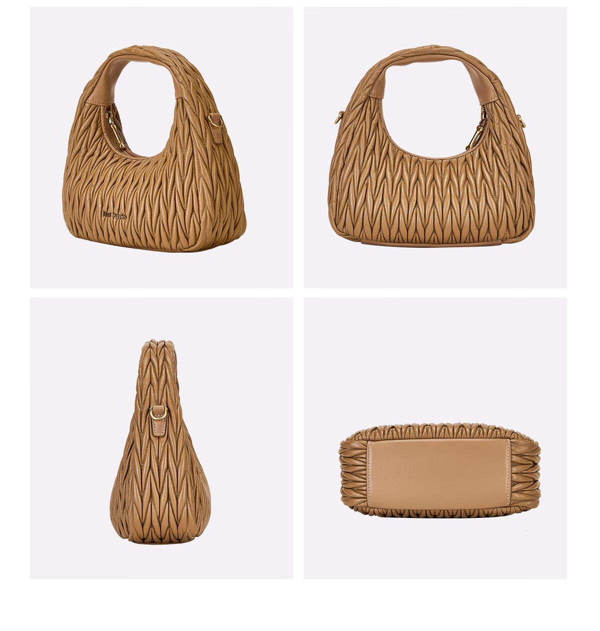 Hush Puppies Women's Candy Color Handbag Modern Fashion Crossbody Crescent Bag Birthday Gift for Girlfriend 21