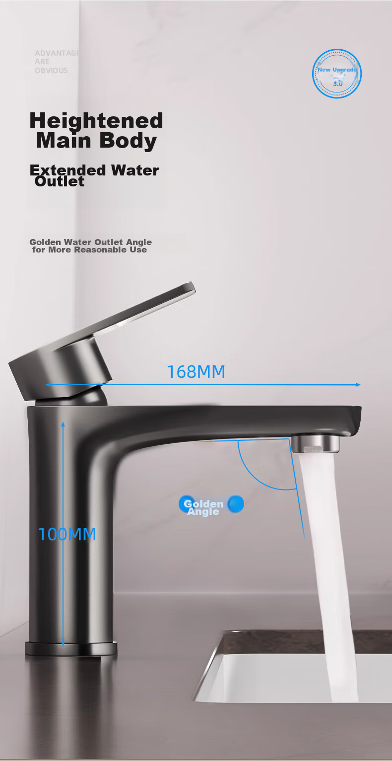 Huipu Basin Faucet, Bathroom Washbasin Hot And Cold Water Tap, Sold by JD, Stainless Steel Sink, Washbasin, Pool H-05621 9
