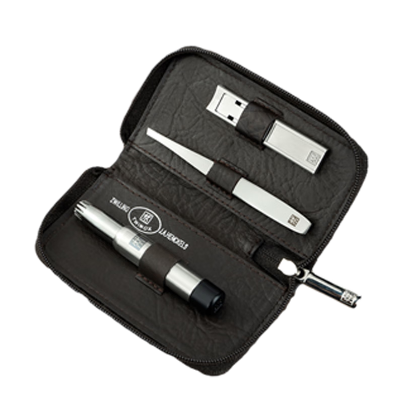 ZWILLING Nose Hair Trimmer And Nail Clipper Three-Piece Set for Men, Including Nail Clippers And Tweezers, Mid-Autumn Festival Gift Package