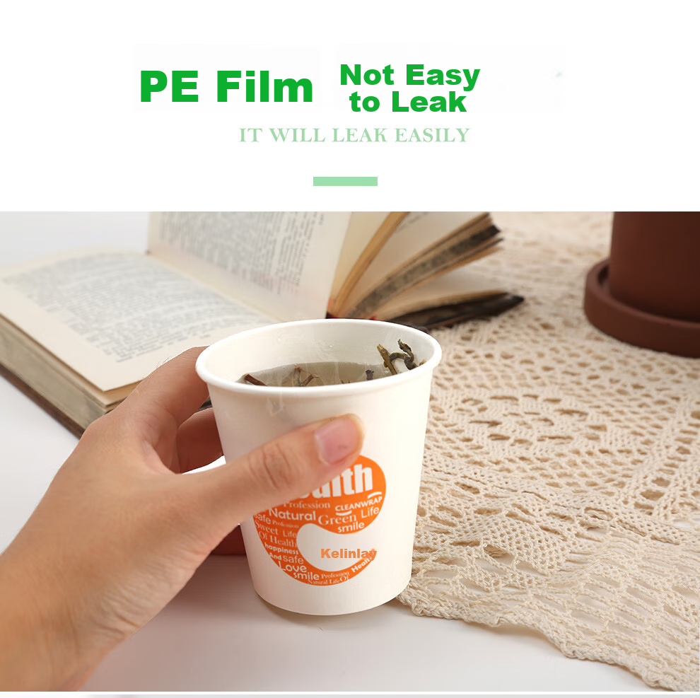 Kelinlai Disposable Paper Cups, 200ml Thick, 100-Pack for Home Use, Coffee, Office, Commercial And Drinking Water 3