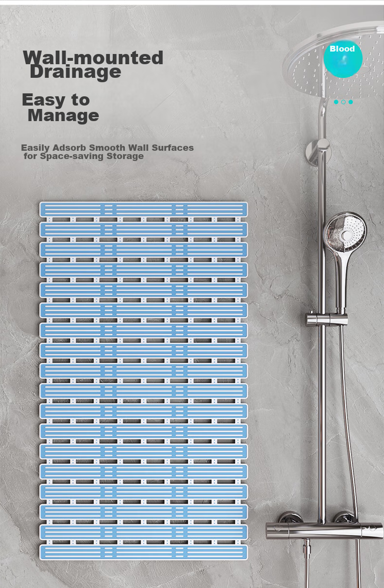 Dajiang TPE Bathroom Non-Slip Mat, Toilet Shower Room Elderly Bathing Anti-Fall Floor Mat, 40x68cm 11