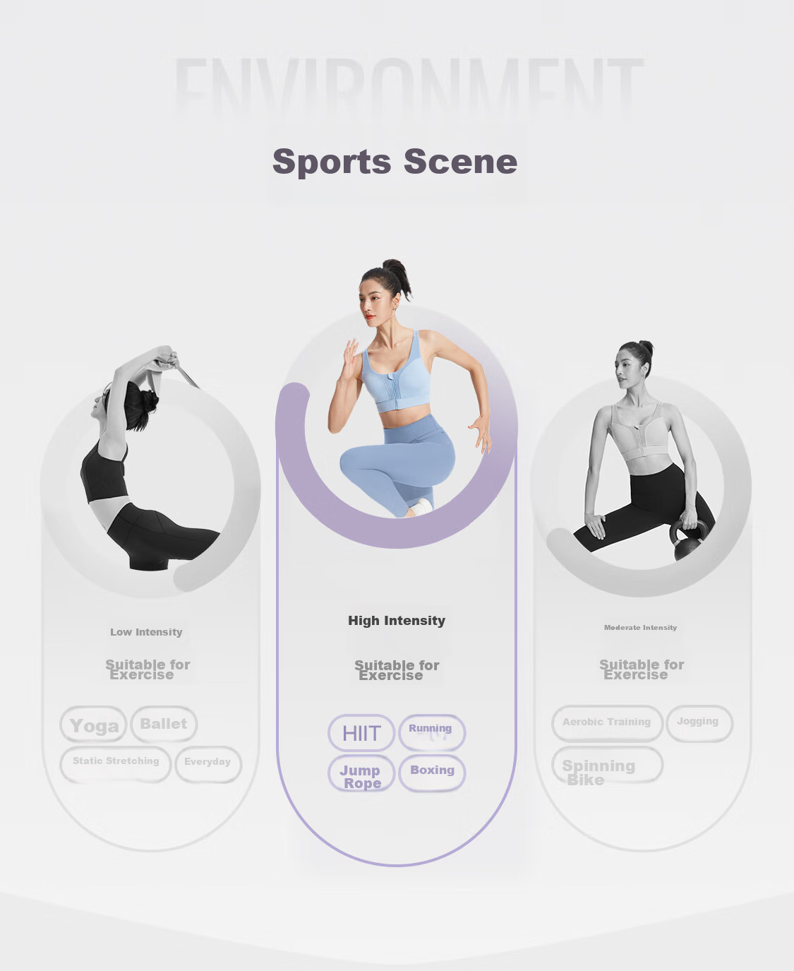 Keep Front Zipper Easy-To Sports Bra for Women, High-Intensity Shock-Absorbing Vest-Style Bra 12405 Oxygen Purple L 11