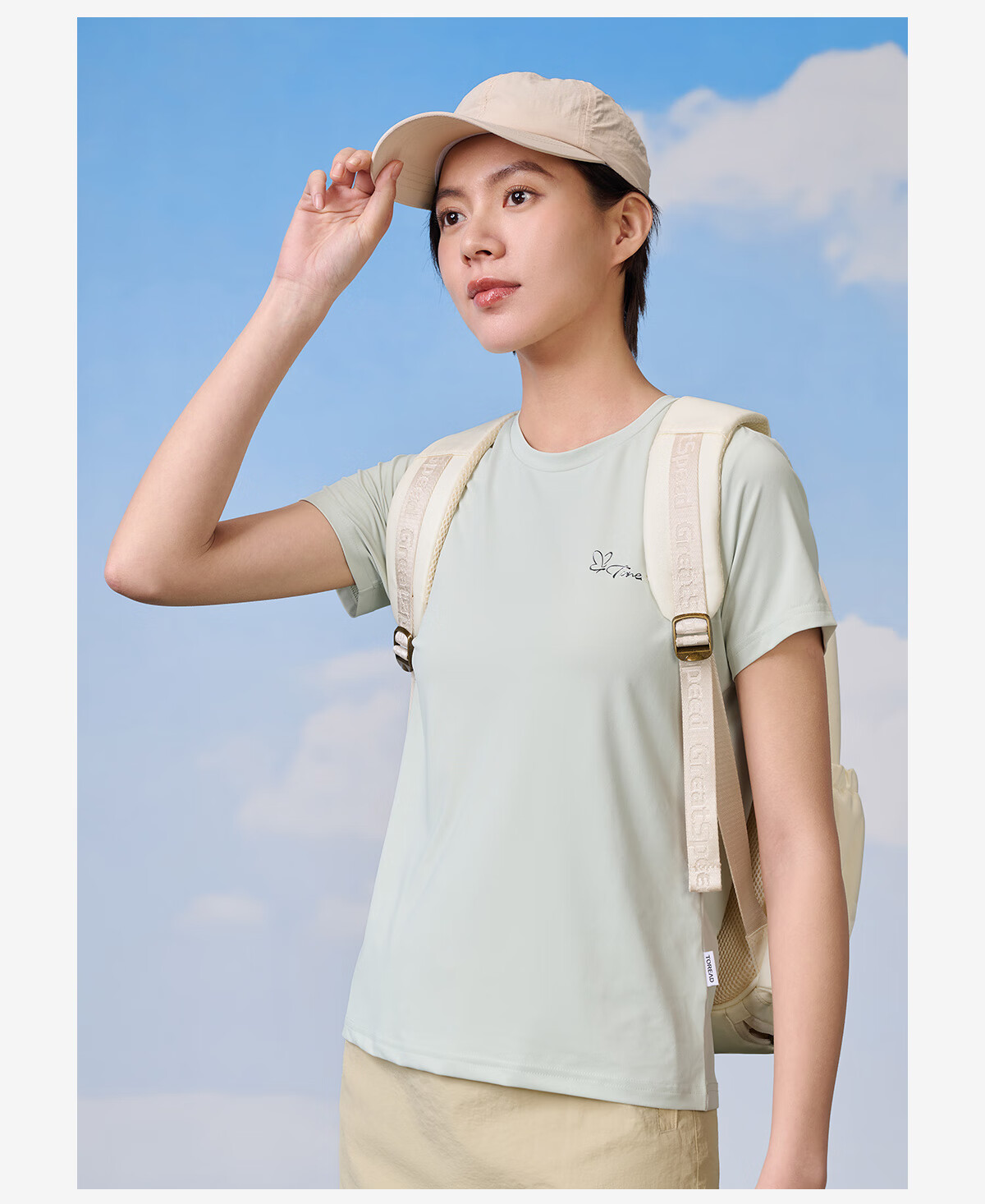 TOREAD Quick-Dry T-Shirt, Spring And Summer Couple Outdoor Functional Sweat-Wicking T-Shirt, Breathable Elastic Short-Sleeve Sports Top, TAJJCN81847 13