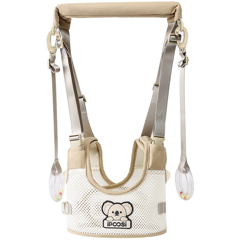 Aibaoshi Baby Walking Aid, Infant Learning to Walk Device, Baby Carrier, Safe Anti-Choke Traction Rope, Upgraded Model, Koala M399