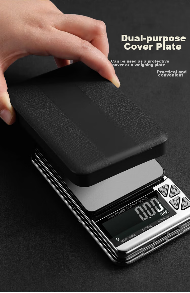 Demin High-Precision Electronic Scale, 0.01g, Compact Accurate Gram Scale, Portable, for Tea Leaves, Home Use, Gold And Jewelry Weighing Scale 8