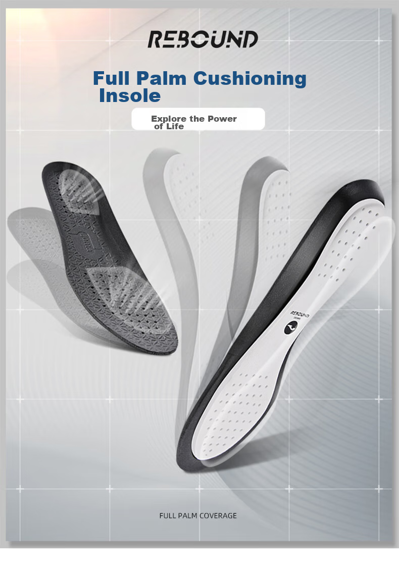 JOMA Full-Length Cushioning And Rebound Sports Insoles for Soccer And Basketball, Non-Slip Breathable Athletic Foot Pads, Black, Size 45 1