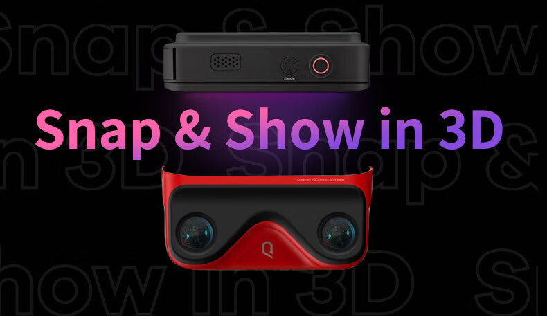 KanDao Sees Cool QooCam EGO Instant View 3D Camera, Dual-Lens 4K Action Camera VR Compatible, 3D Instant Capture, Sees Technology 3D Camera, Black 4