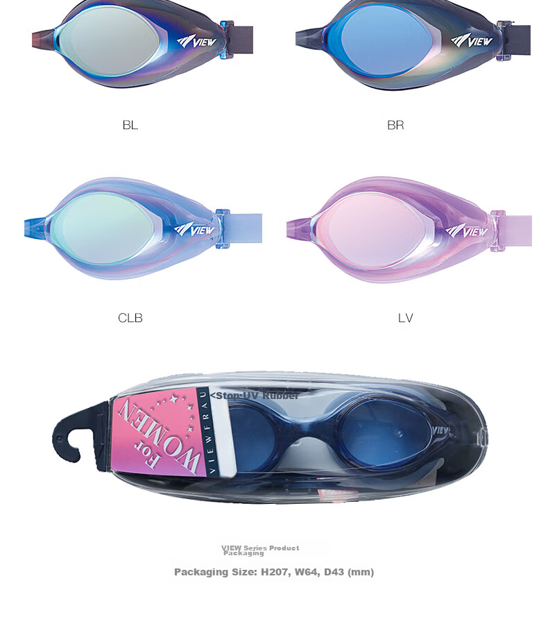 View Anti-Fog Swimming Goggles for Men And Women, Large Frame High Definition Waterproof Swimming Glasses, Adult Swim Goggles with No Pressure Marks 8