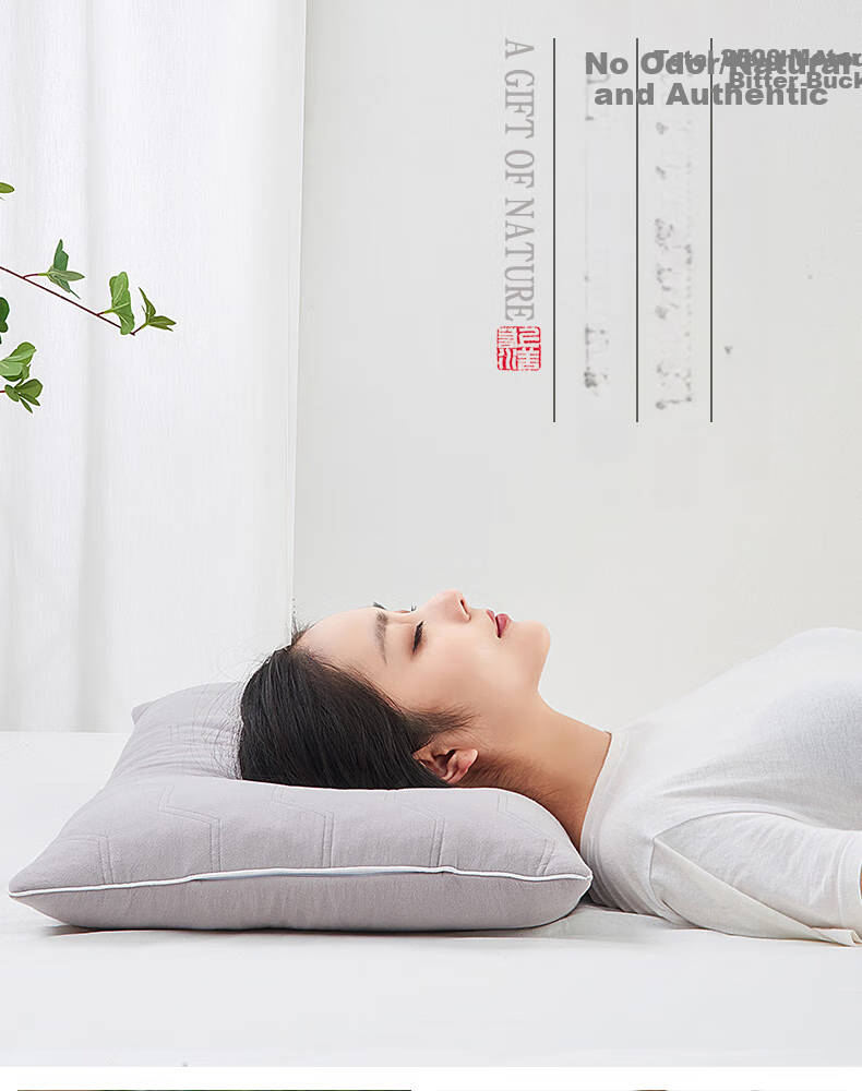 Shangfan All Buckwheat Pillow, Buckwheat Hull Pillow Core, Cervical Pillow Core, Pure High Mountain Bitter Buckwheat Hull Pillow 8