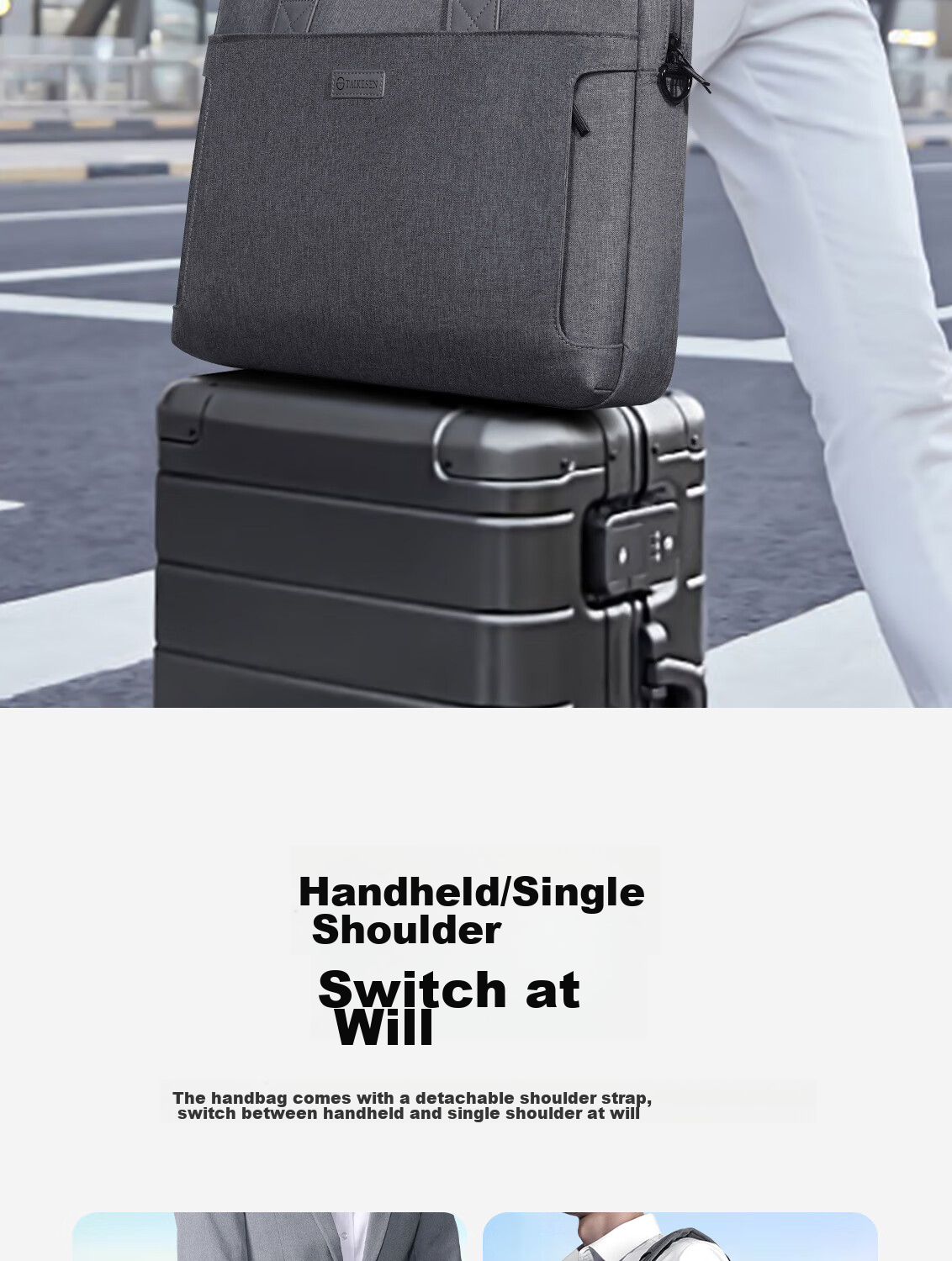 Taikesen Laptop Backpack Suitable for Apple MacBook 14-Inch, Huawei, Lenovo, Commute Business, Men And Wome 11