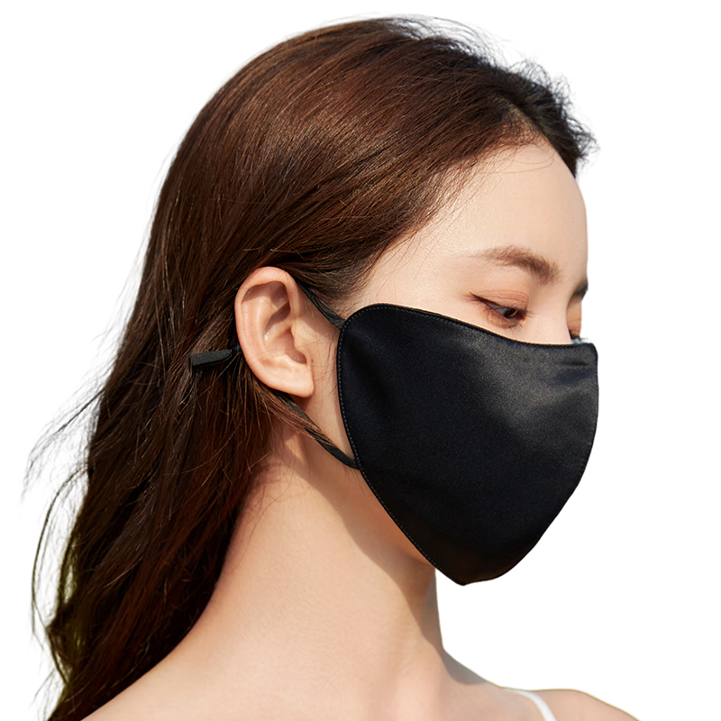 Muerxi 100% Silk Face Mask for Women UV Protection Outdoor Travel Mulberry Silk Sunshade Eye Cover Mask