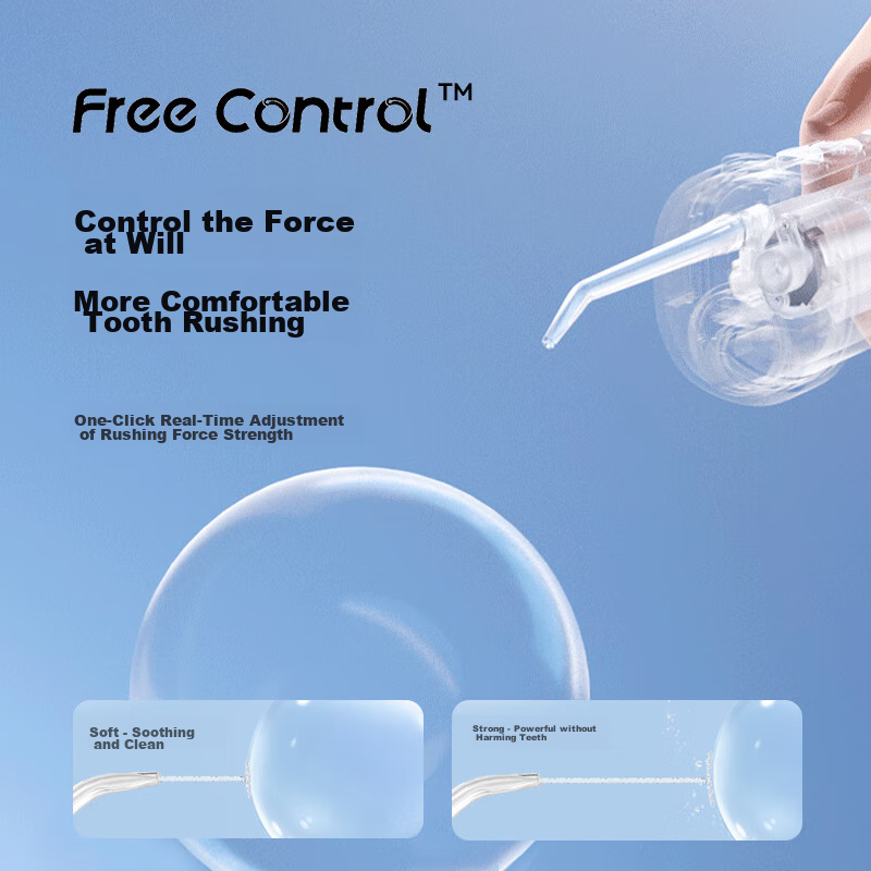 Huawei Zhixuan Libode Smart Oral Irrigator Pro, портативный ирригатор для полости рта с выдвижной конструкцией, очиститель зубов, подарок для парня и девушки на День святого Валентина, цвет "Ледяной кристалл" (синий)