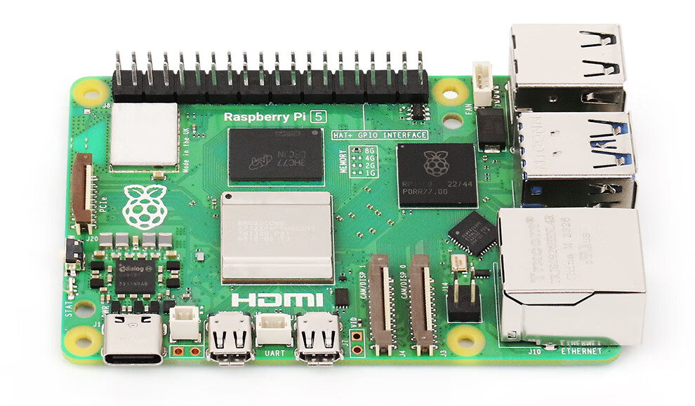 Raspberry Pi 5 Official Original Development Board 5th Generation Mainboard LINUX Kit Computer AI Programming 4GB Mainboard Visual Development Kit (8GB) 54