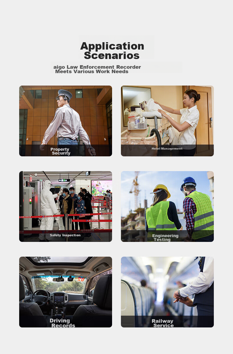 Aigo Body-Worn Camera, Explosion-Proof, High-Definition Night Vision, Audio And Video Recording, Beidou Positioning, Chest-Mounted, Portable, T7, 128GB 7