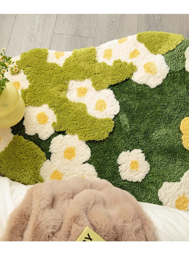 Shandian Bedroom Plush Carpet, Living Room Rug, Children's Room Winter Thickened Carpet, Non-Slip Bedside Rug 6