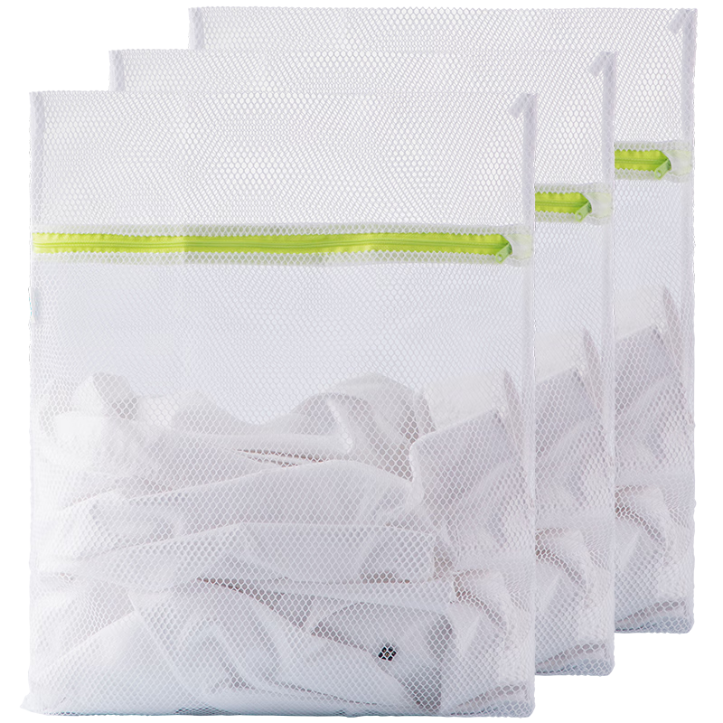 CHAHUA Cleaning Laundry Bags, Large Size, 3-Pack, Anti-Deformation Mesh Bags for Clothes, Sweater Protection Bags, Travel Storage Bags