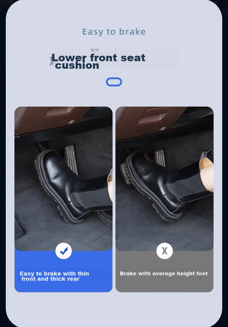 HELLOLEIBOO All-Season Car Seat Cushion for Short Women, Driver's Seat Height-Increasing Pad for Interior 12