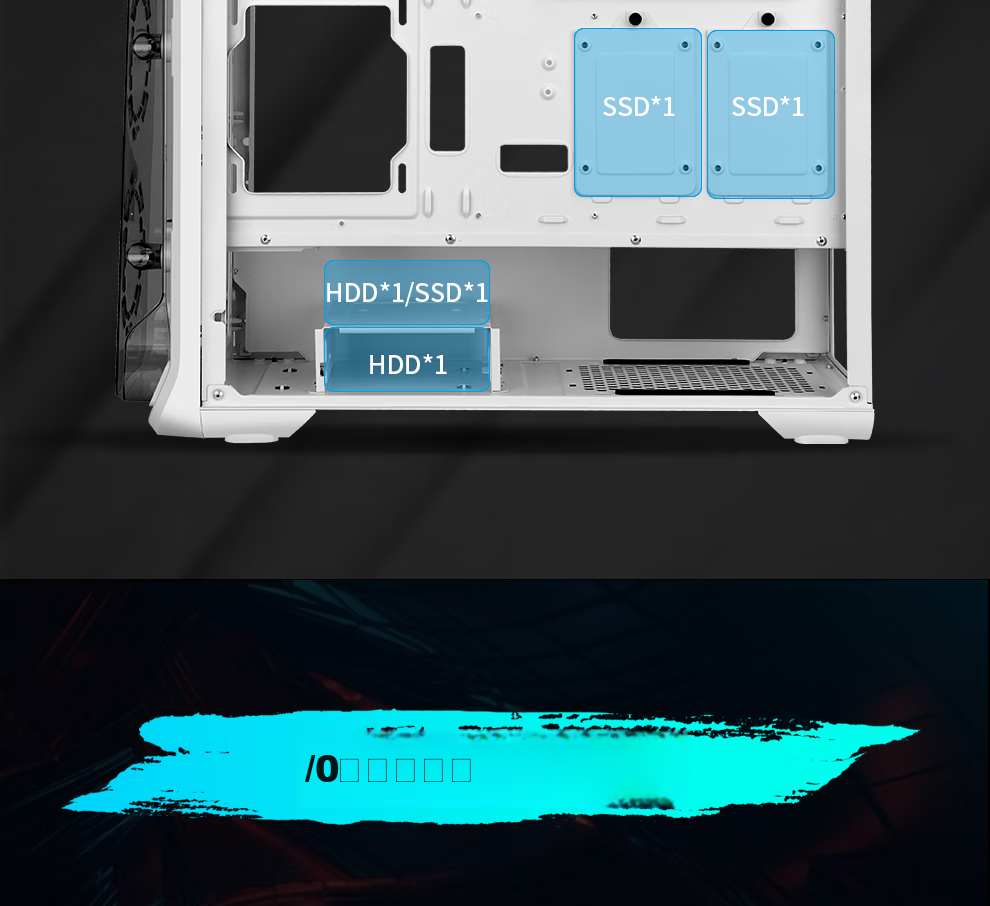 Segotep Anime Cabin 1 White Desktop Mini Case (Front Dedicated Figurine Position/MATX Motherboard Position/Synchronized Lighting Effects/360mm Water Cooling Position/Anime Desktop Computer Case) 9