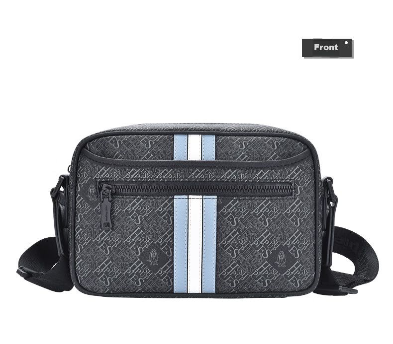 Hush Puppies Shoulder Bag for Men, Printed Simple Casual Crossbody Bag, Large Capacity PVC Shoulder And Crossbody Bag, Checkers Series 17