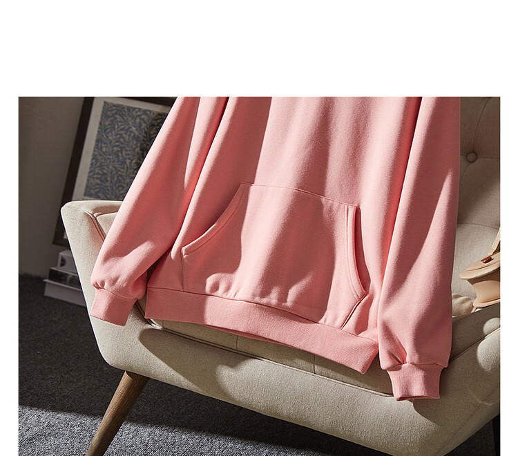 Dme [Hooded Commuter] Winter Fashion Fleece-Lined Drop Shoulder Long Sleeve Pocket Commuter Sweatshirt for Women, Linen Gray, M 34
