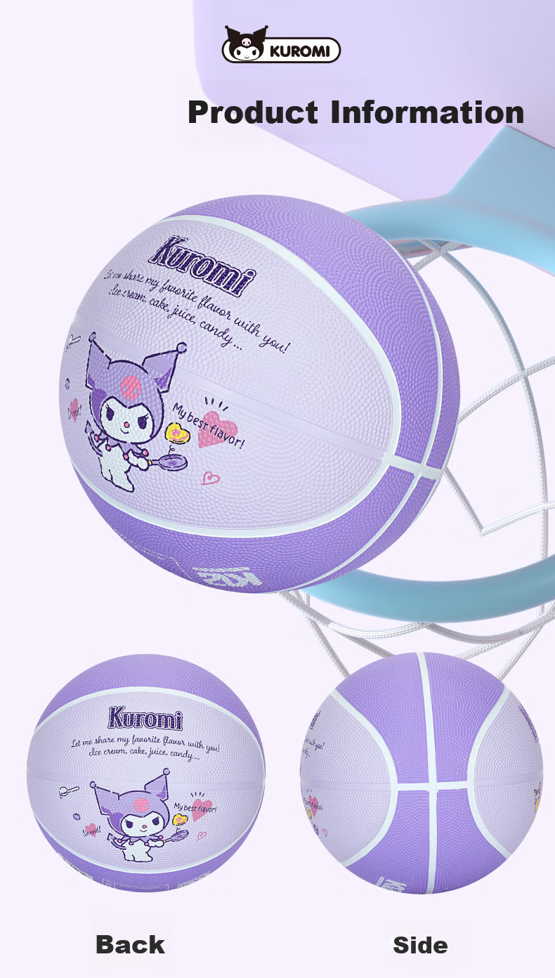 Mesuca Children's Basketball, Size 5, Youth Toy, Kindergarten Bouncy Ball, for Ages 3-6, Small Rubber Ball - Kuluomi 3