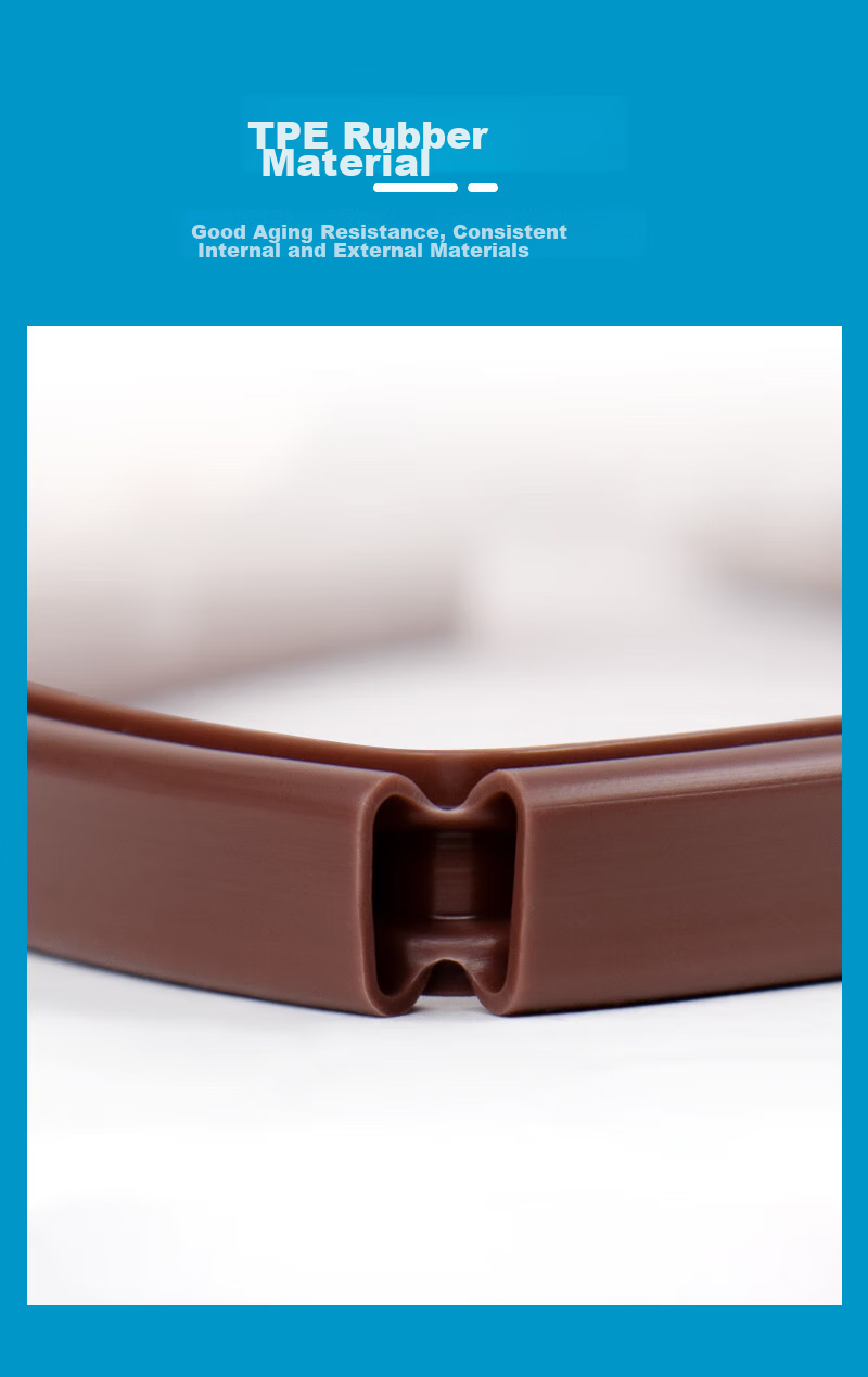 Quatrefoil Door And Window Weatherstrip, Windproof And Insect-Proof Wind Barrier Strip, 6 Meters, H-Shaped, 10×6mm 5