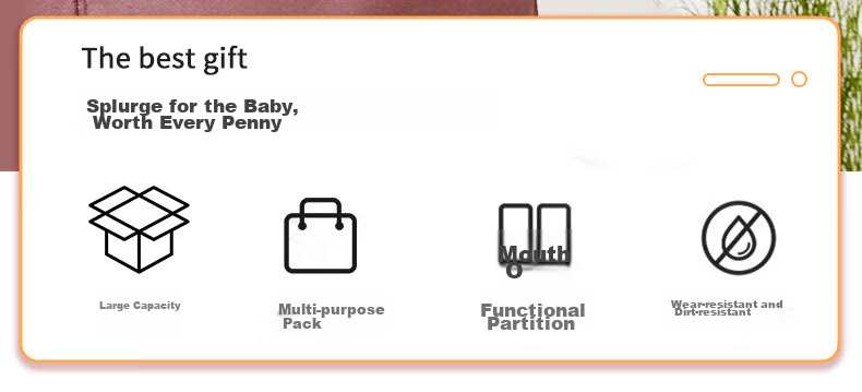 Nanjiren Stroller Bag, Carriage Bag, Mommy Bag, Handheld Shoulder Bag, Baby Multi-Functional Outdoor Bag 2