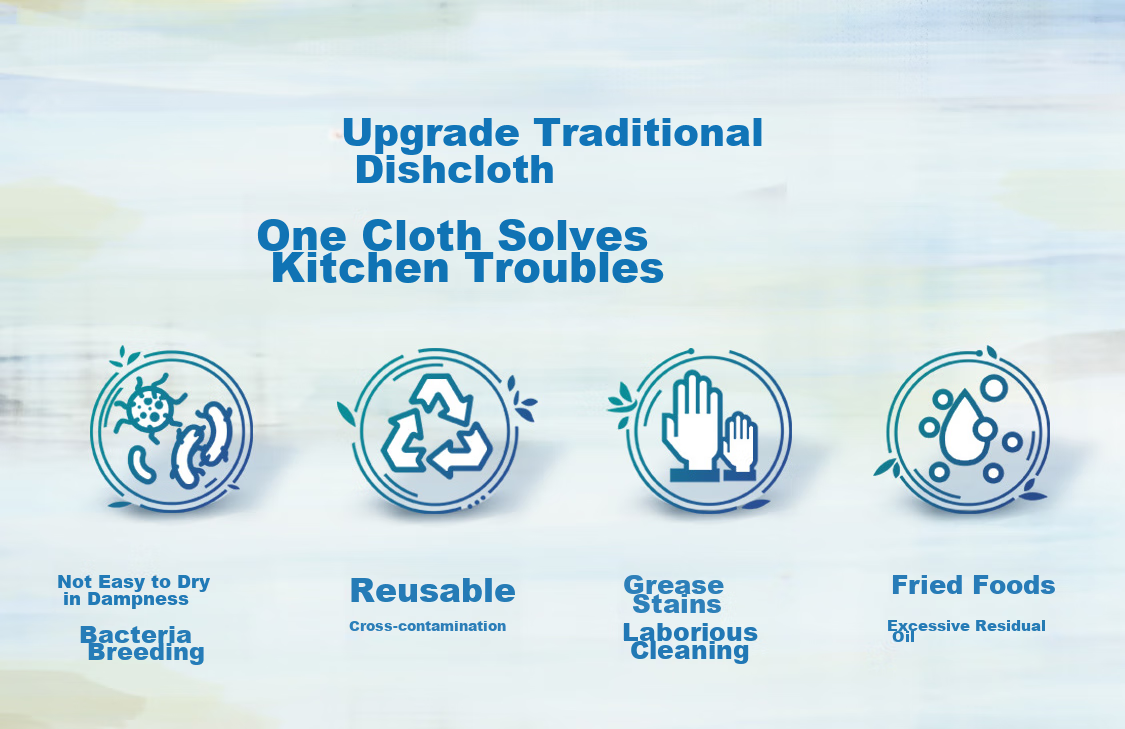 Kleenex Disposable Cleaning Cloths, 30 Sheets * 3 Packs, Food-Grade Kitchen Wipes, Absorbent Oil-Absorbing Kitchen Towels, Durable And Long-Lasting 3
