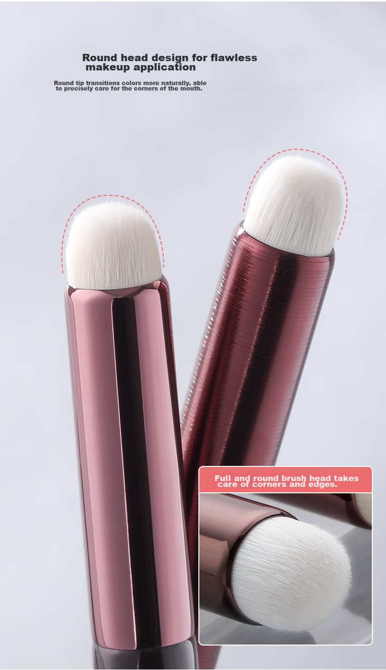 Goood Mini Mallet Blending Lip Brush, Lipstick Brush, Round Concealer Brush (2-Piece Set), Cangzhou Makeup Brushes 5