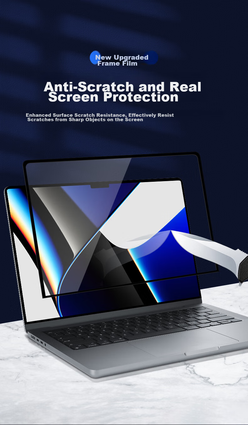 DiYiGongFang Screen Protector for New MacBook Pro/Air, 13-Inch M1/M2, High-Definition Protective Film for Apple Laptop, Compatible with A2179/2337/2251 8
