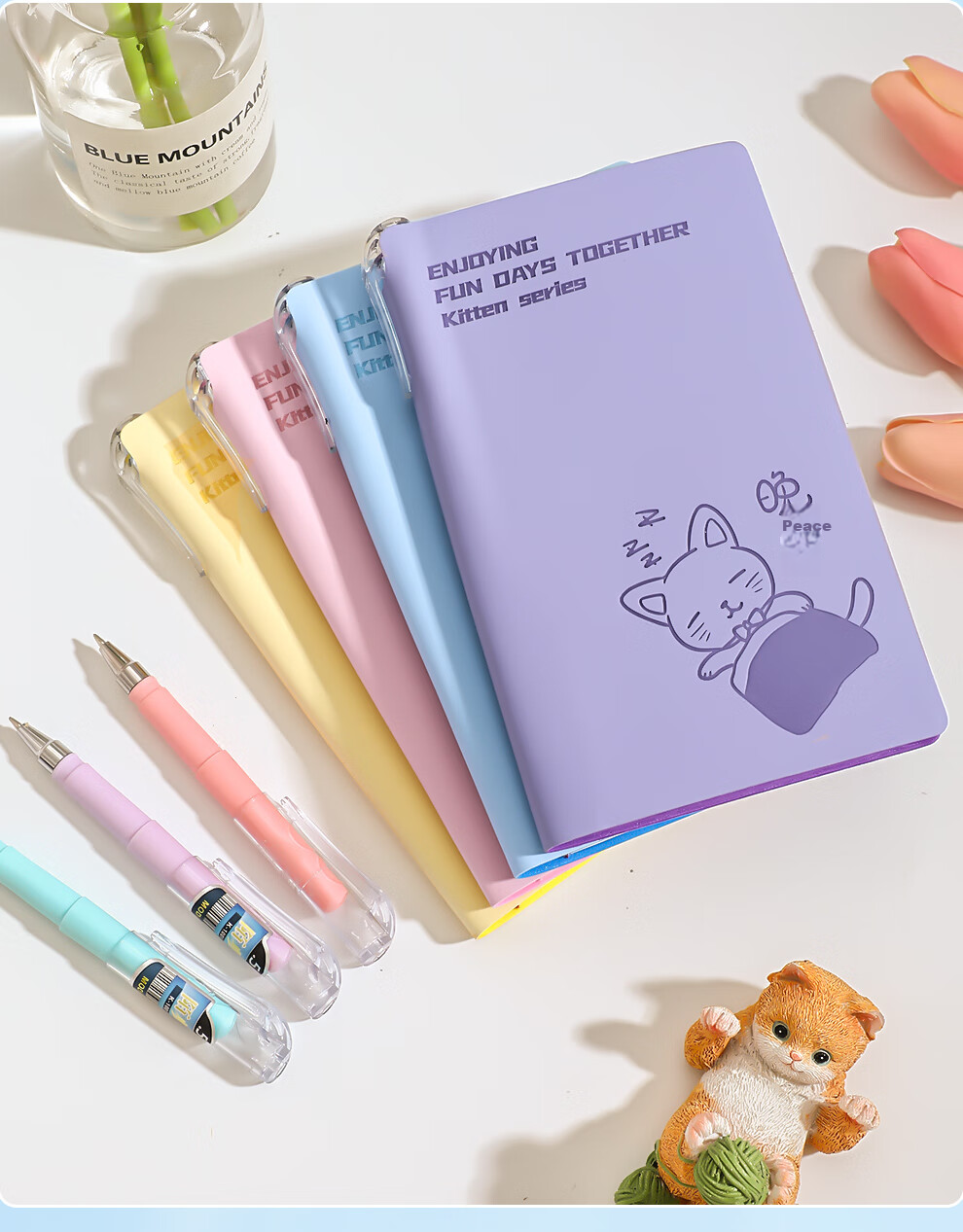 Zuolanzhe A6 Pocket Notebook, Small Notebook with High Aesthetic Value, Cute And Portable, for Exam Preparation, Student And Teacher Memo Pad, Soft Leather Portable Notebook, Stationery Customization, Pink 23