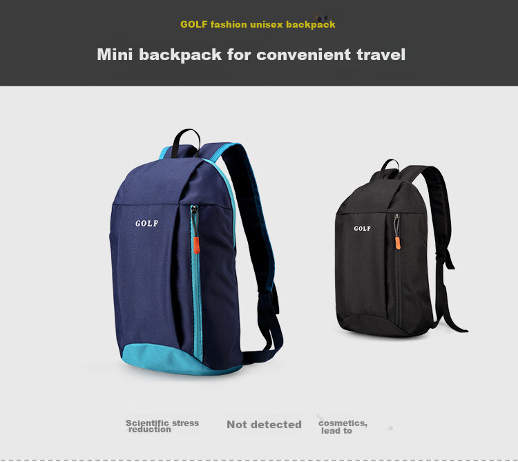 GOLF Backpack for Men And Women, Lightweight Casual Sports Outdoor Backpack, Mini Travel Hiking Bag, Student And Children's Small Schoolbag 4