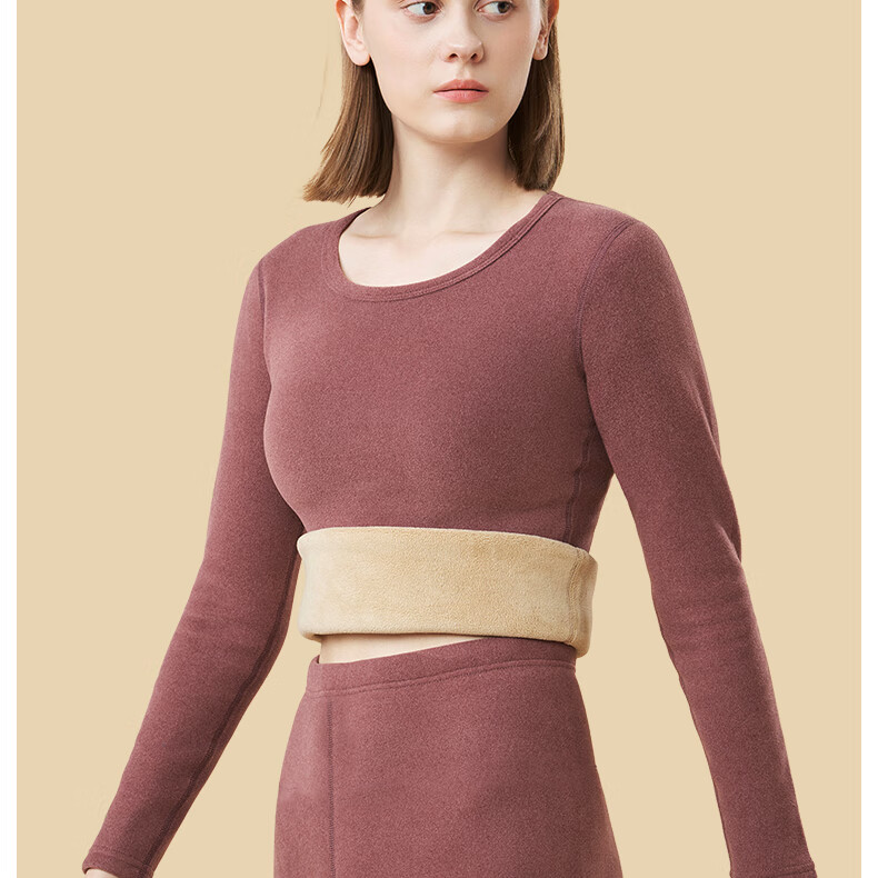 Bejirog Women's Thermal Underwear Set with Fleece Lining, Thickened Base Layer for Cold Weather, Suitable for -40°C in Northeast China, Cold-Resistant Autumn Top And Bottom 10