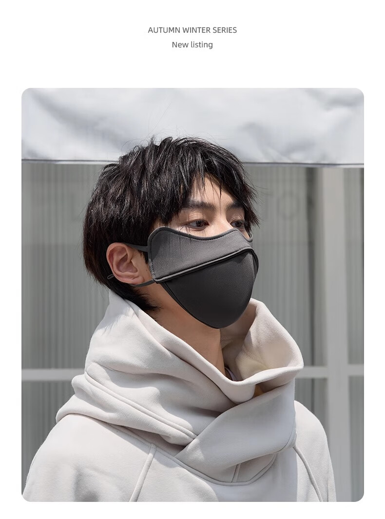 CAMEL 3D Stereoscopic Windproof Mask, Face-Slimming, High Beauty Value, New Autumn And Winter Style, Fleece-Lined for Warmth, Hiking Dust-Proof Face Mask S635 20