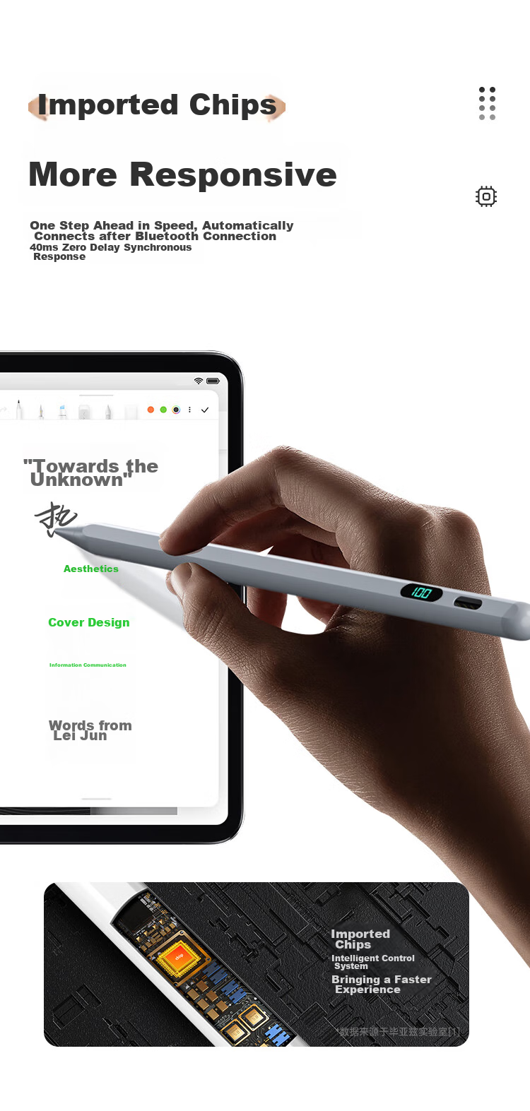 BIAZE Compatible Stylus for Xiaomi Alternatives, Focus Touch Pen for Xiaomi Pad 8/8Pro/7/7S Pro/Ultra/6MAX, Inspiration Stylus for Redmi Pad K/Pro/SE Capacitive Pe 6