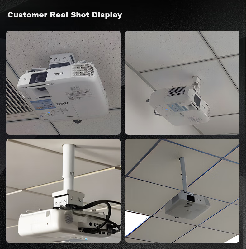 Wuyinxiang Projector Mount Extendable 1.5-3 Meters Suitable for Rooms 4.5-5.8 Meters High D300 Universal for Most Brands Epson BenQ Sony 1