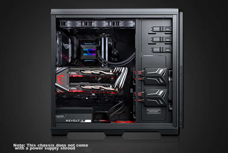 PHANTEKS 614PC Full Tower Desktop Server E-ATX Computer Case (Supporting SSI-EEB Motherboard/5090 Graphics Card/8x PCI Slots/NAS Multi-Hard Drive Bays) 21