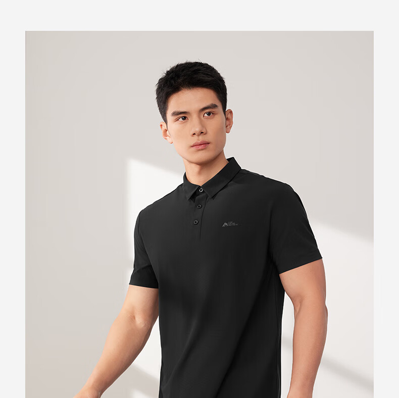 361° Men's Short-Sleeve Polo Shirt for Summer Sun Protection, Loose-Fitting Sports Ice Silk Fitness T-Shirt, Half Sleeve Men's Style 652524103D-8 24
