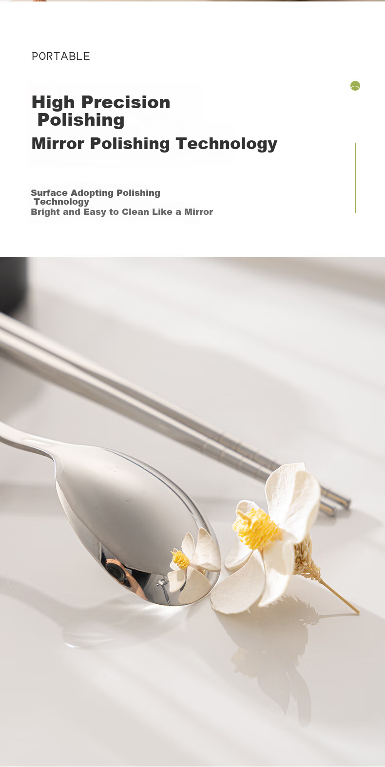 Guangyi Food-Grade 304 Stainless Steel Portable Cutlery Set with Chopsticks, Personal Use for Students And Adults, Including Chopsticks, Spoon, Fork, And Box GY7358 13