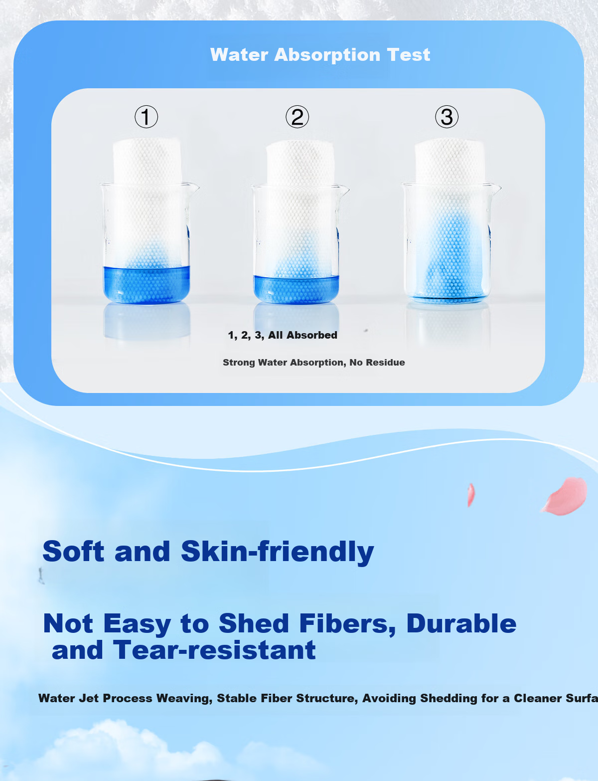 Ankexin Disposable Bath Towels, 5 Individually Wrapped, Extra Large And Thick, 70x140cm, Soft Cotton Towel with Pearl Pattern, Travel-Friendly And Portable 7