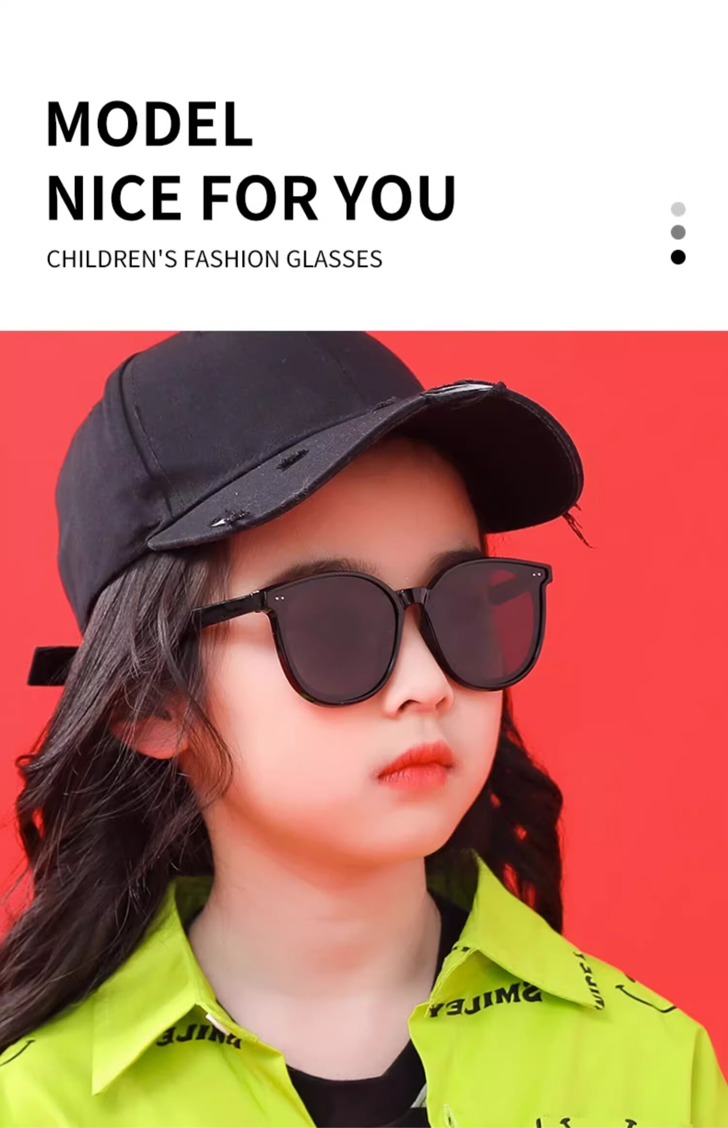 Cuntiandaofu Children's Sunglasses, Kids' Sunglasses, Boys' UV Protection Polarized Glasses, Green Frame with Green Lenses 20
