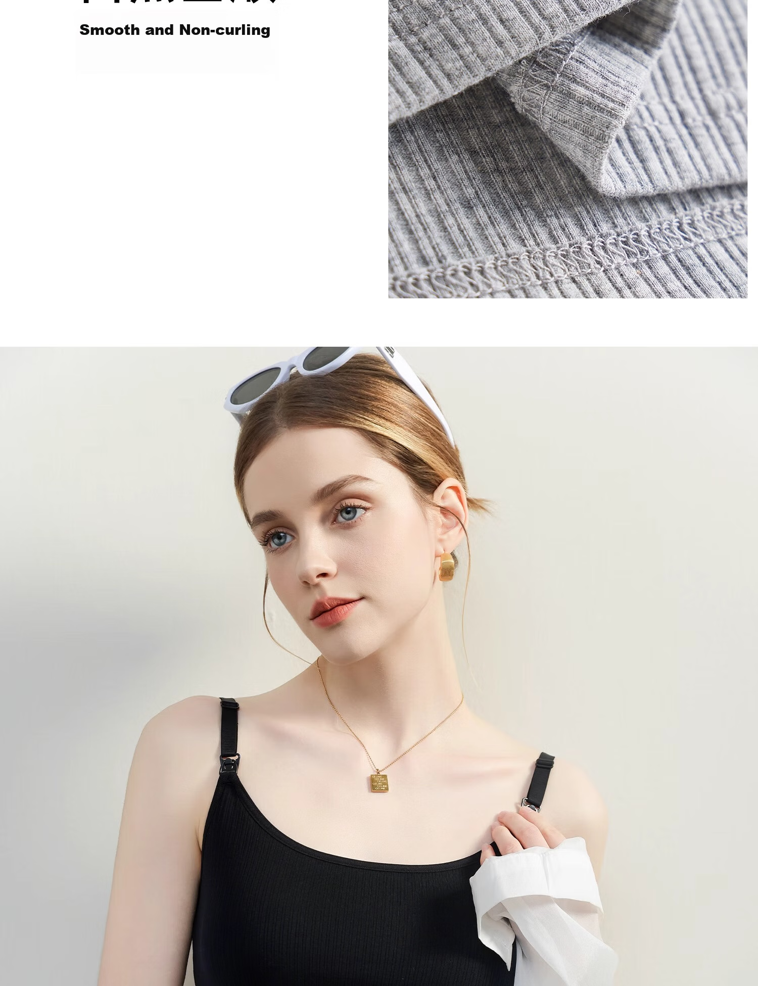 FENYE Fish Tail Nursing Camisole for Spring And Autumn Wear, Can Be Worn As Outerwear with Built-In Pads, No Bra Needed for Going Out Nursing Top, Black XL 21