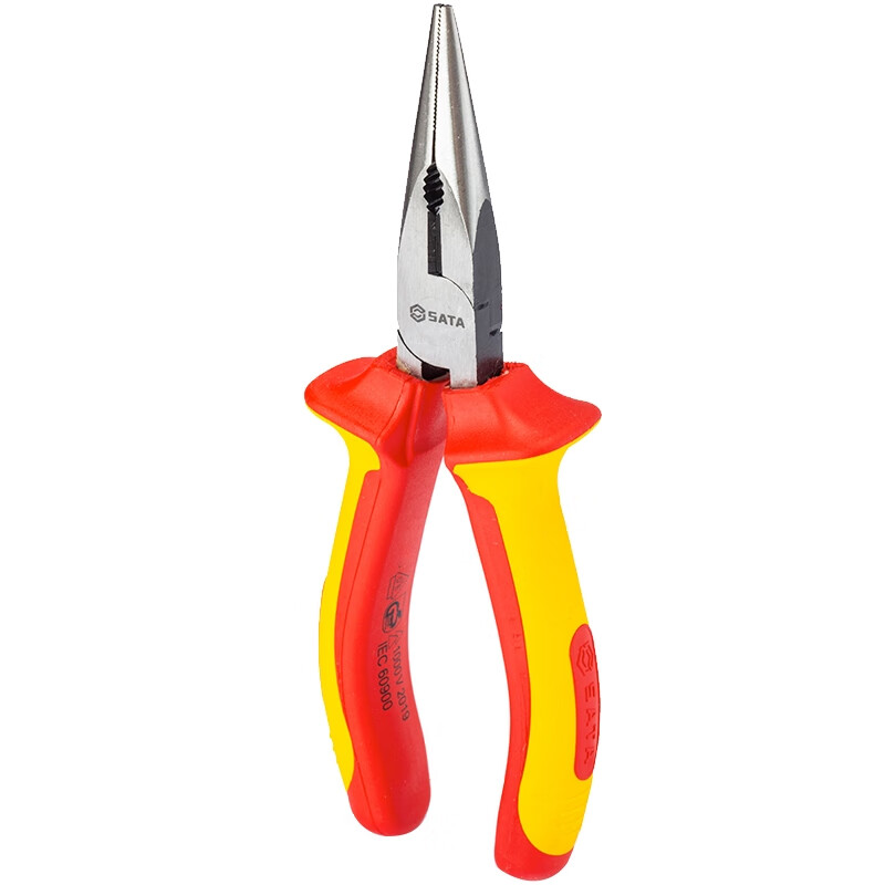 Shida VDE Insulated Needle-Nose Pliers, 6 Inches, 70132