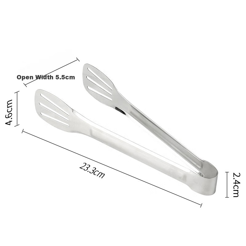 BJ Tongs Food Clamps Stainless Steel Tongs Kitchen Steak Tongs Barbecue Tongs Meat Tongs Food Clamps