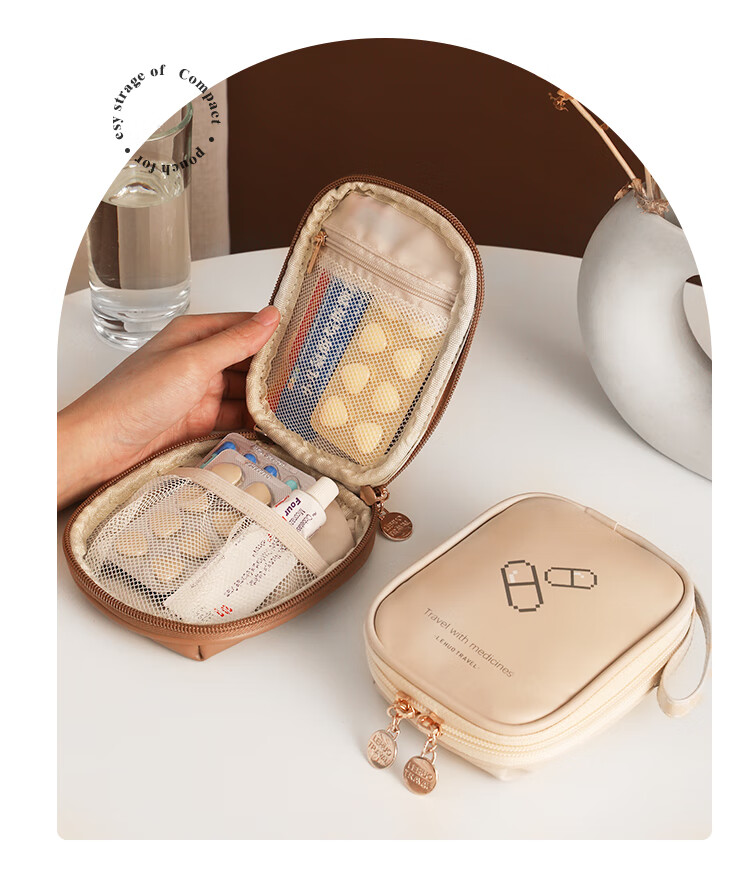 Lehuolvxing Pill Organizer, Portable Medicine Dispenser, Compact Travel Case for Pills, Small Five-Day Pack, Mini Pill Box for Business Trips 13
