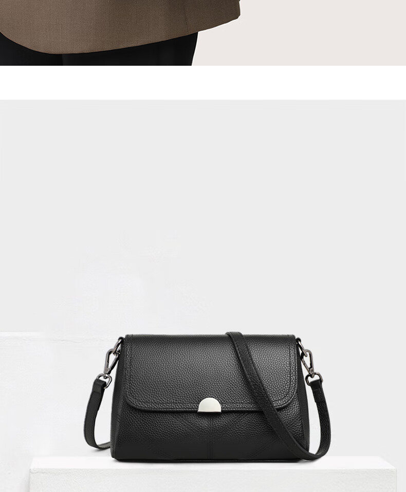 Aiqinghai Top-Grain Leather Handbag, Women's Crossbody Bag, Shoulder Bag for Mothers, Fashionable Birthday And Mother's Day Gift, Practical Present for Mom 4