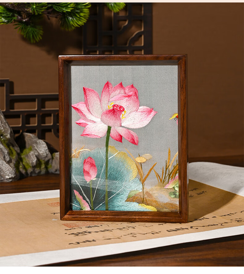 Hangsilu Silk Scarf And Table Runner Set for Women, Mulberry Silk High-End Birthday Gift for Mother And Elders on Mid-Autumn Festival 12