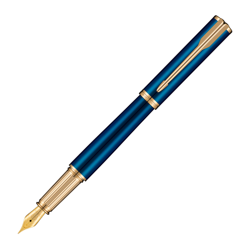 HERO E525 Series Luxury Fountain Pen Signature Pen Court Black Wall Gift Box High-End Business Gift Birthday Present Blue Gold Clip