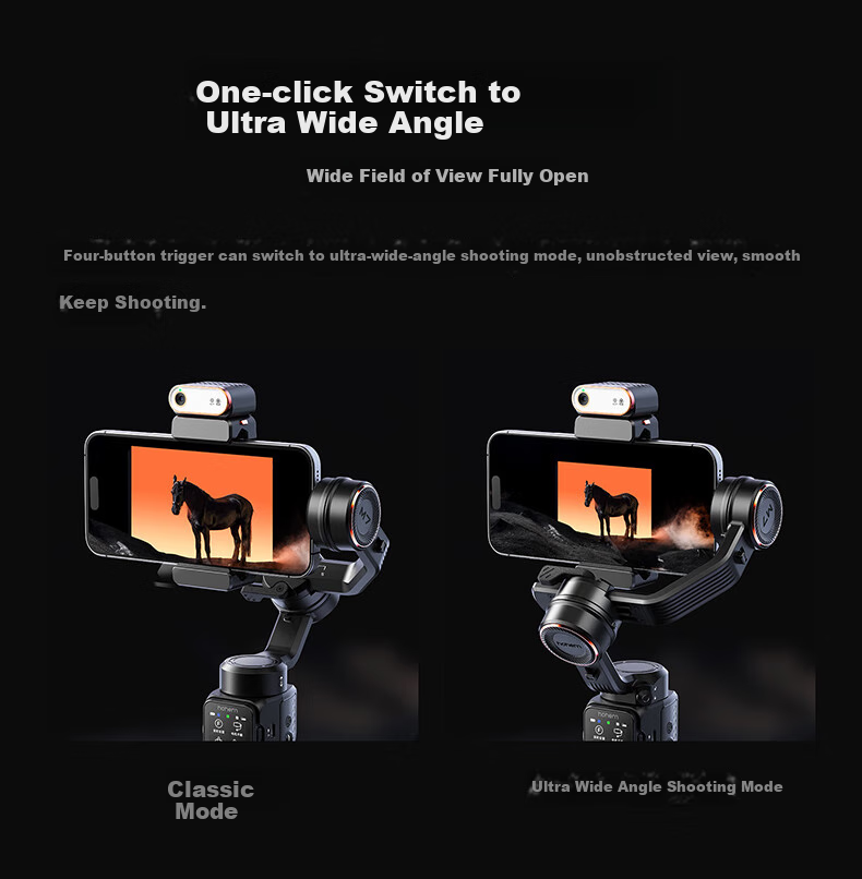 Hohem [Professional Grade | 9th Generation Stabilization] M7 Smartphone Stabilizer, Intelligent AI Precise Tracking, 360° Follow-Up, Orthogonal Three-Axis Anti-Shake Gimbal, Selfie Stick, Live Streaming And Vlog Tool 23