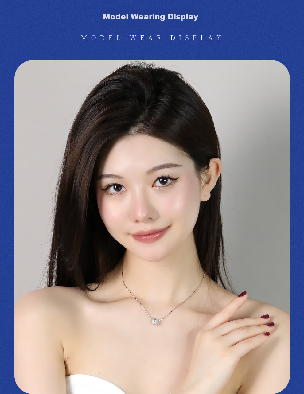 Laoyinjiang S925 Silver Lucky Bead Necklace for Women, Chinese Style Silver Pendant, Gift for Girlfriend on Valentine's Day, Silver Collarbone Chai 13
